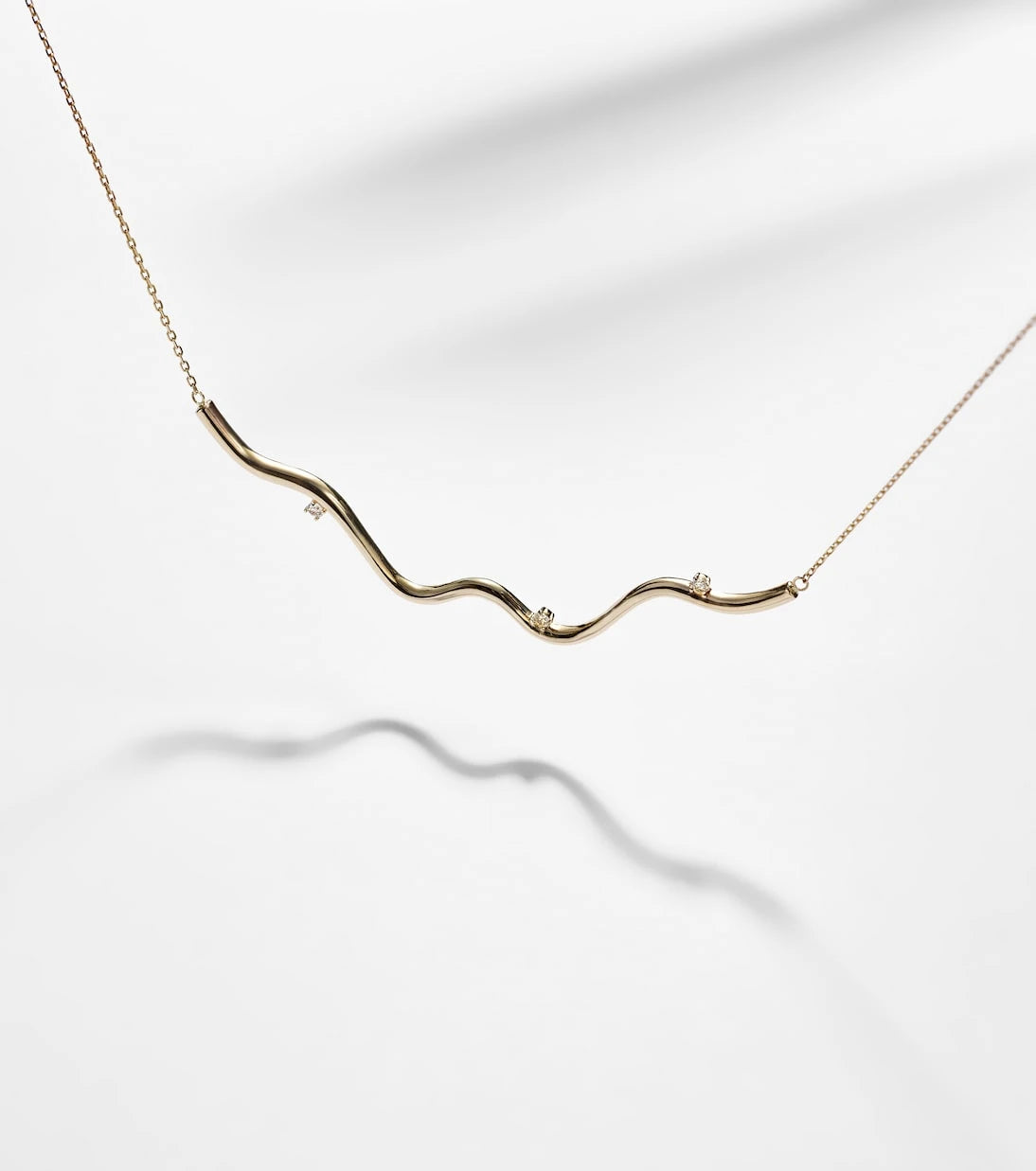 Stone and Strand - Harbor Lights 10kt gold necklace with diamonds