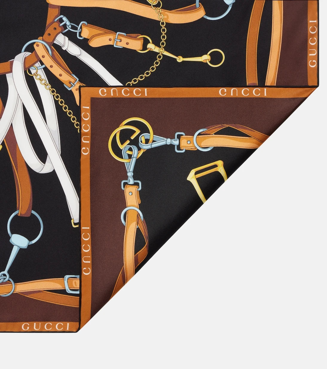 Gucci - Printed silk twill scarf