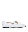 White Leather Loafers