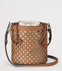 Mulberry Brown Leather Perforated Bucket Bag