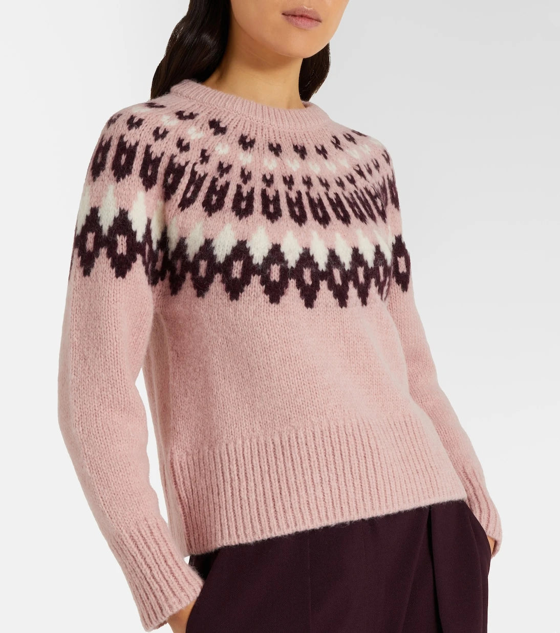 Veronica Beard - Anne Fair Isle wool-blend sweater