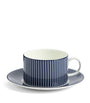 Pinstripe Teacup and Saucer