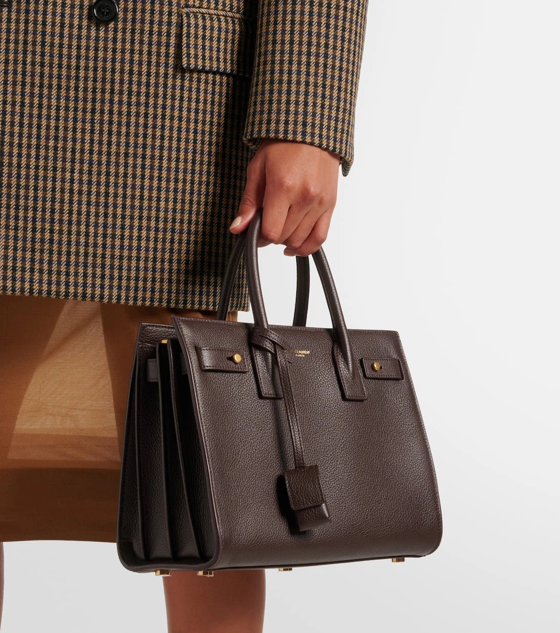 Saint Laurent - Sac De Jour Baby leather tote bag