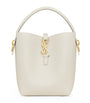 Saint Laurent White Small Calfskin Le 37 Bucket Bag