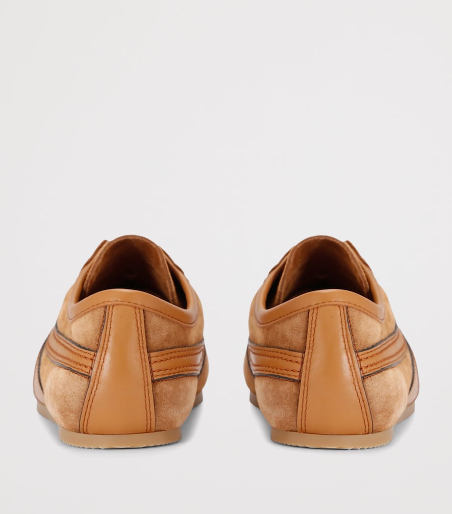 DRIES VAN NOTEN Beige Suede Dustin Sneakers