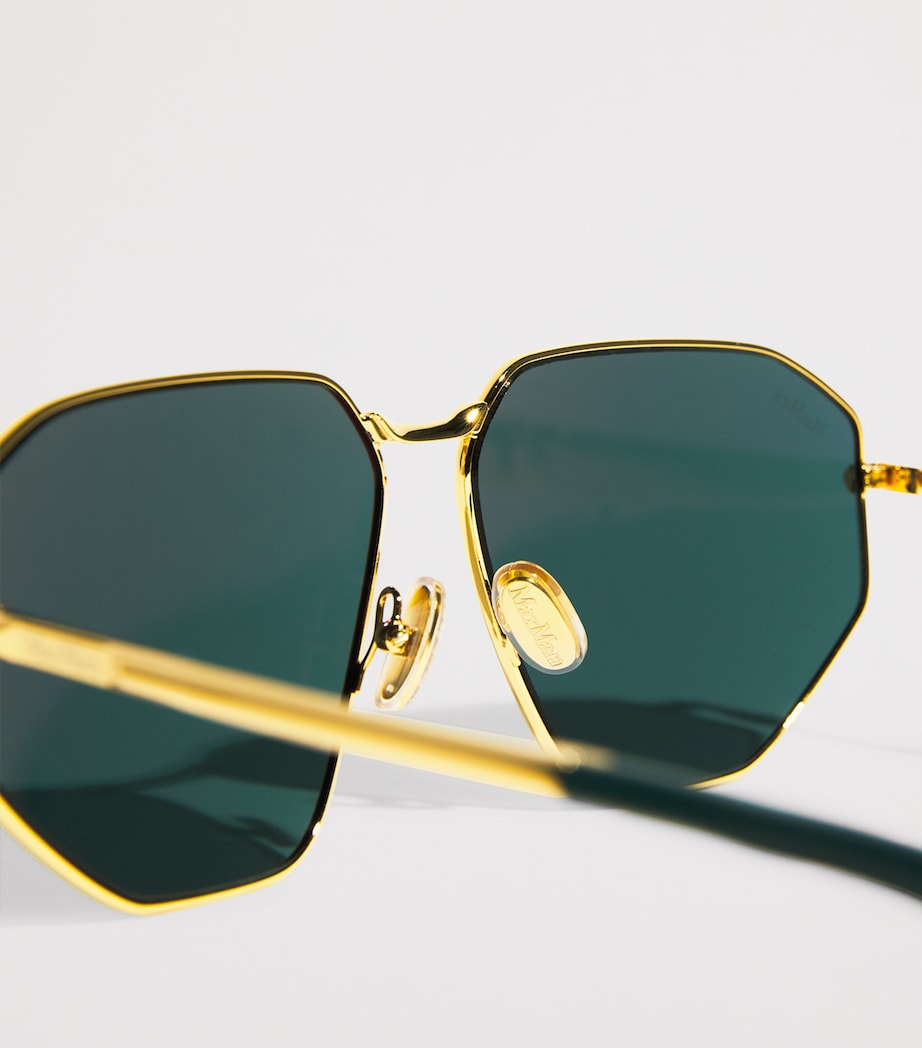 Blue Metal Sunglasses