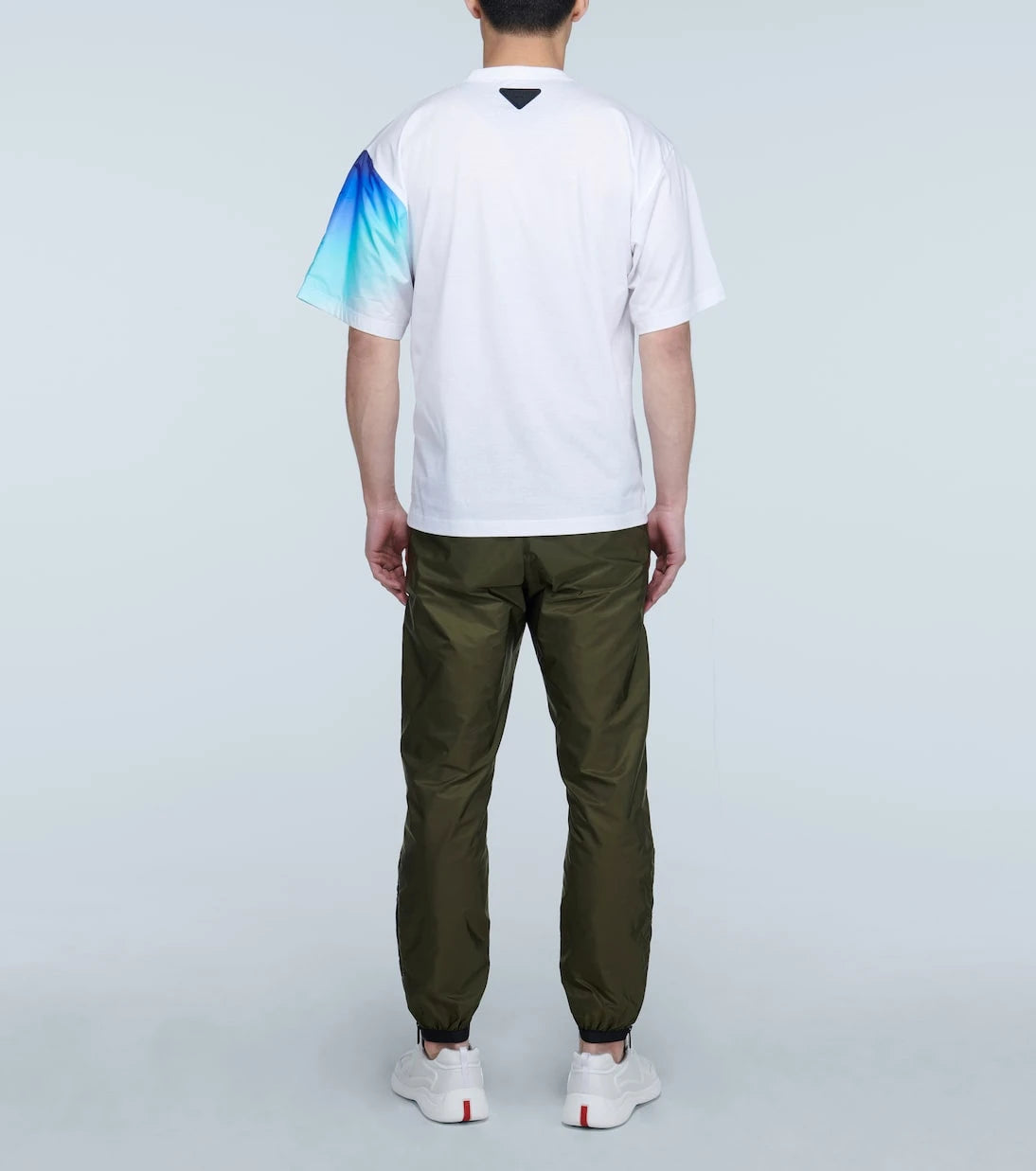 Prada - contrast-sleeve T-shirt