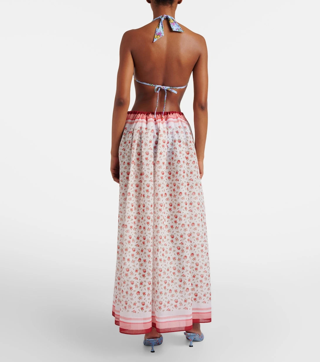 Dolce&Gabbana - Floral cotton beach cover-up