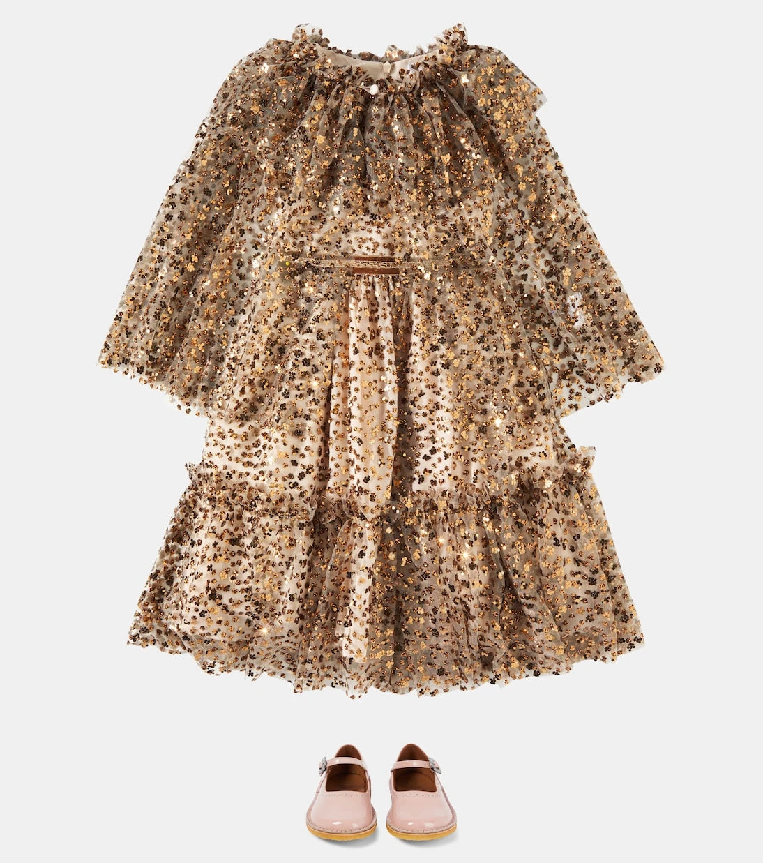 Patachou - Sequined tulle cape and dress set
