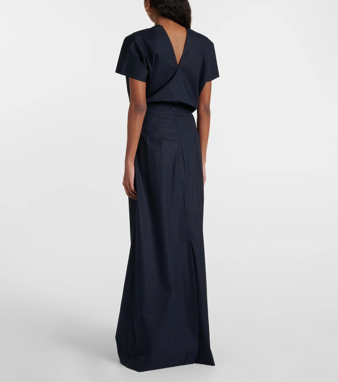 Plan C - Mid-rise cotton maxi skirt
