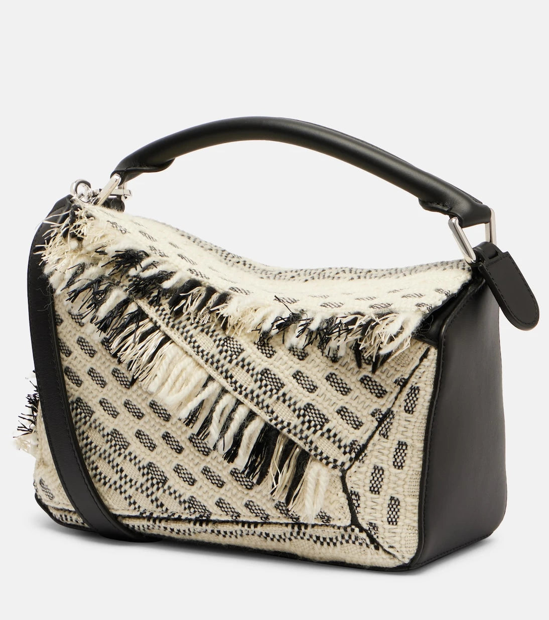 Loewe - x Albers Puzzle Small fringed tote bag