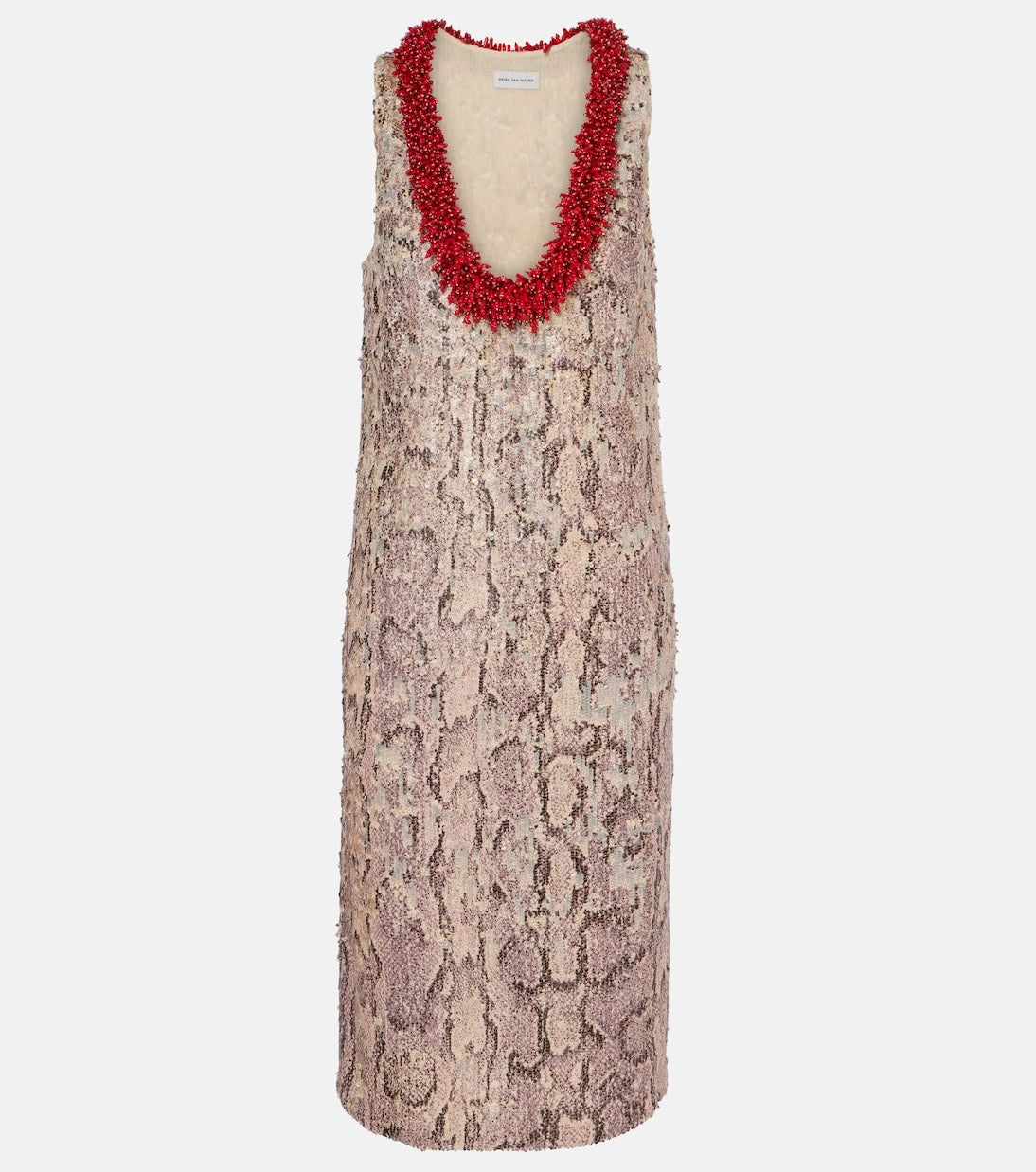 Dries Van Noten - Sequined printed midi dress