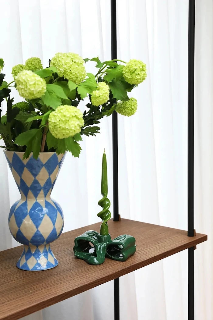&k amsterdam Rombic Blue Dekoratif Vazo