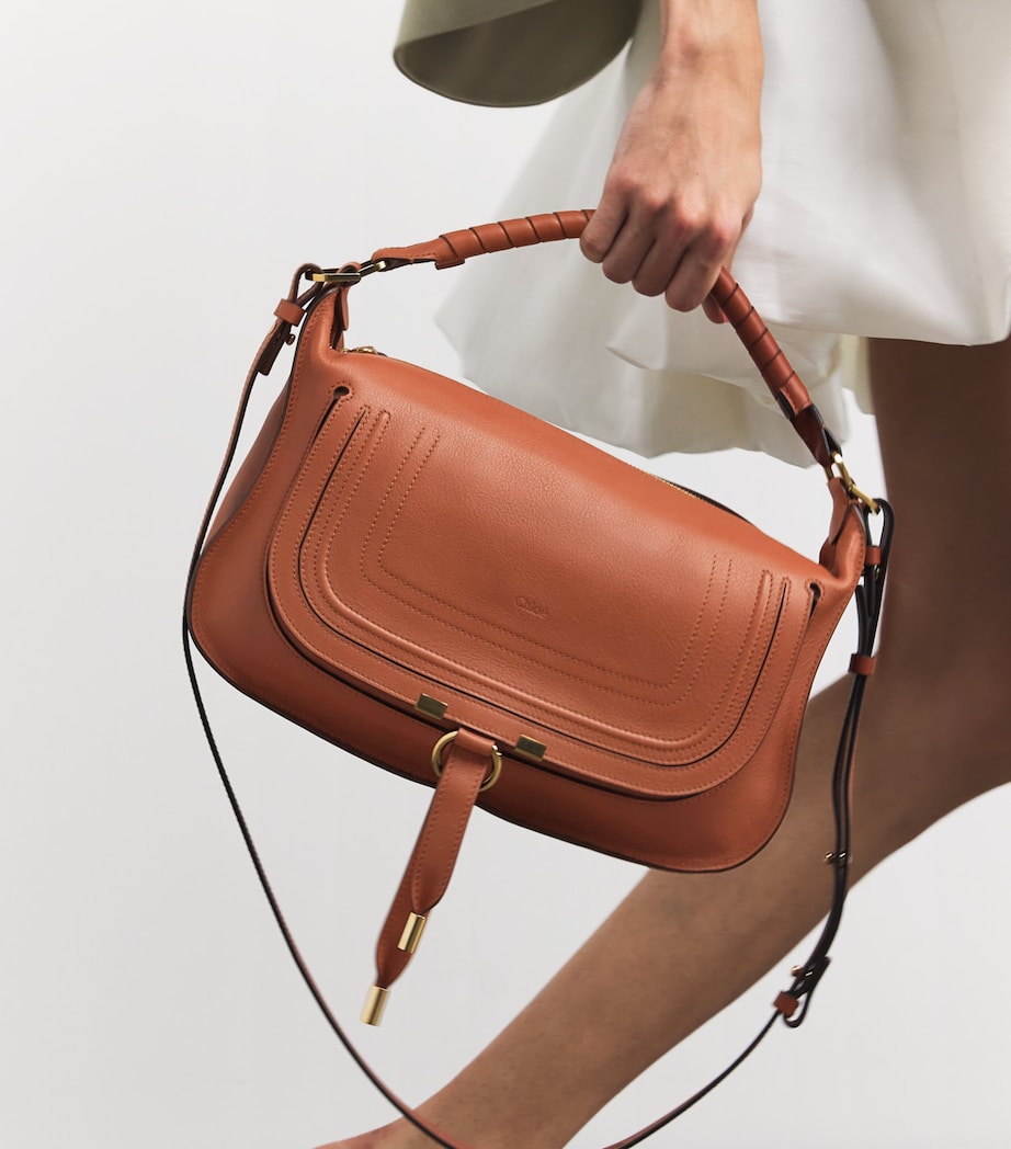 Small Leather Marcie Shoulder Bag