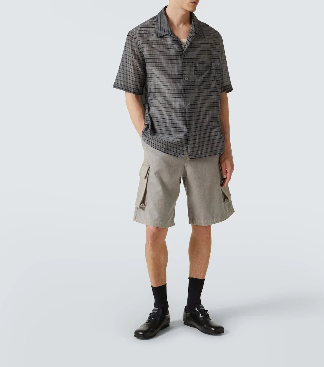 Our Legacy - Heusen checked cotton and silk bowling shirt