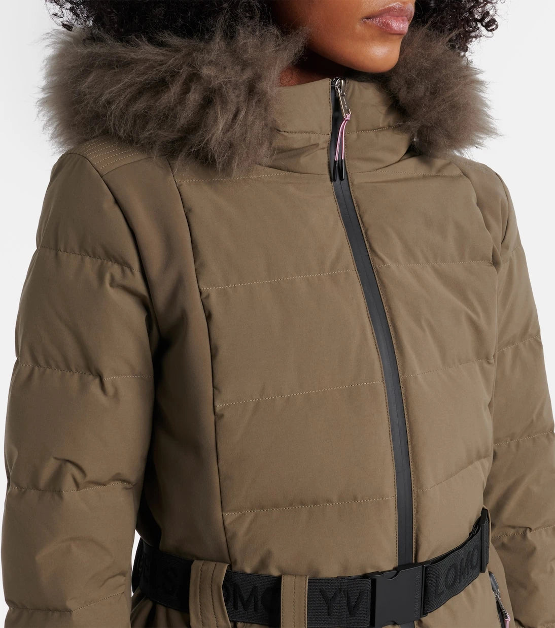 Yves Salomon - Doudoune 64cm belted down jacket