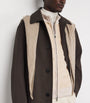 Suede-Trim Cashmere Davos Jacket