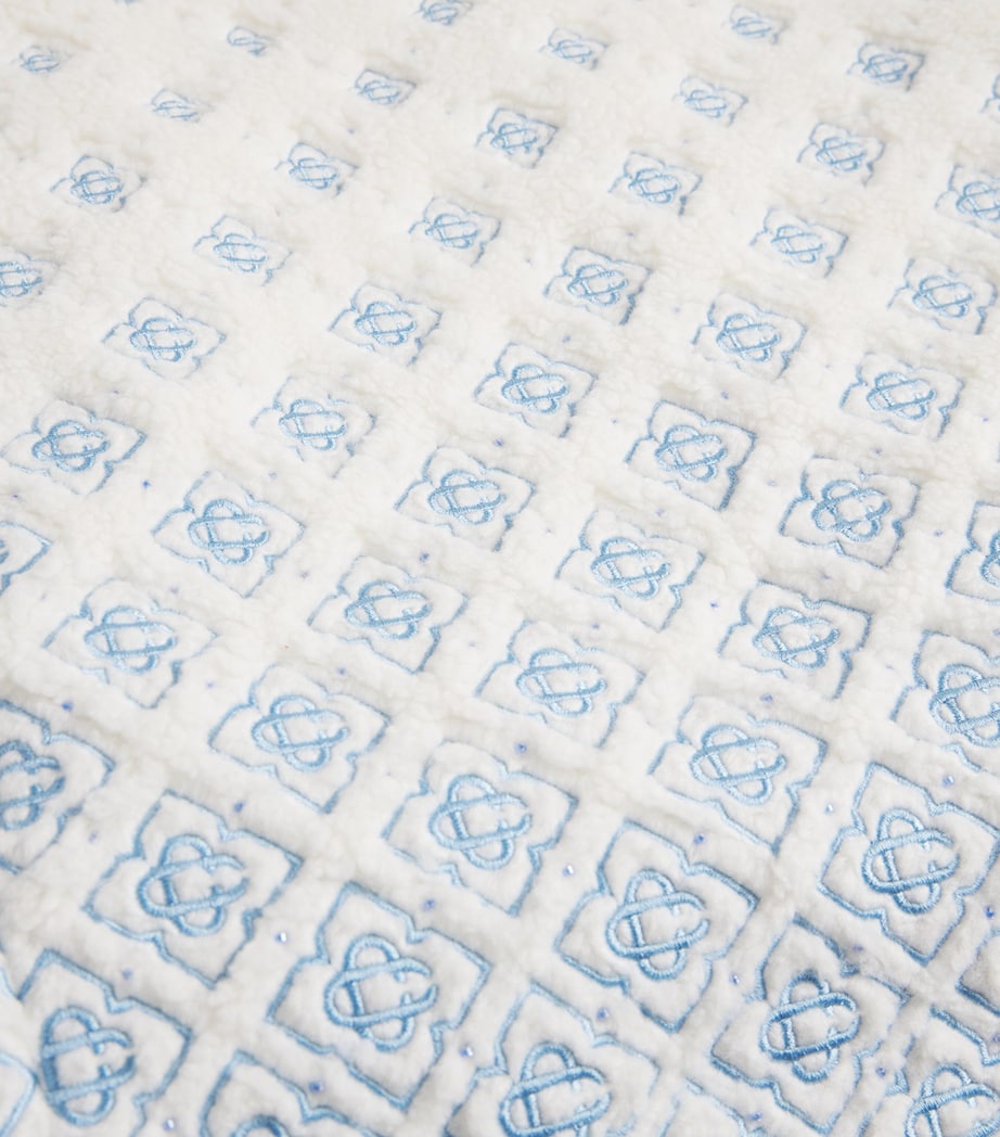 Embroidered Gradient Fleece Jacket