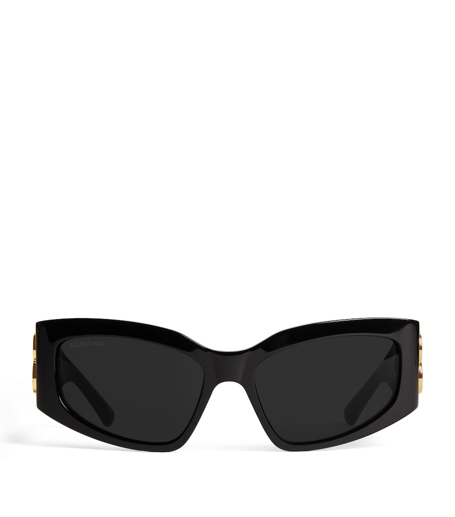 Black Bossy Cat-Eye Sunglasses