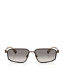 Brunello Cucinelli Titanium Rectangle Jarama Sunglasses