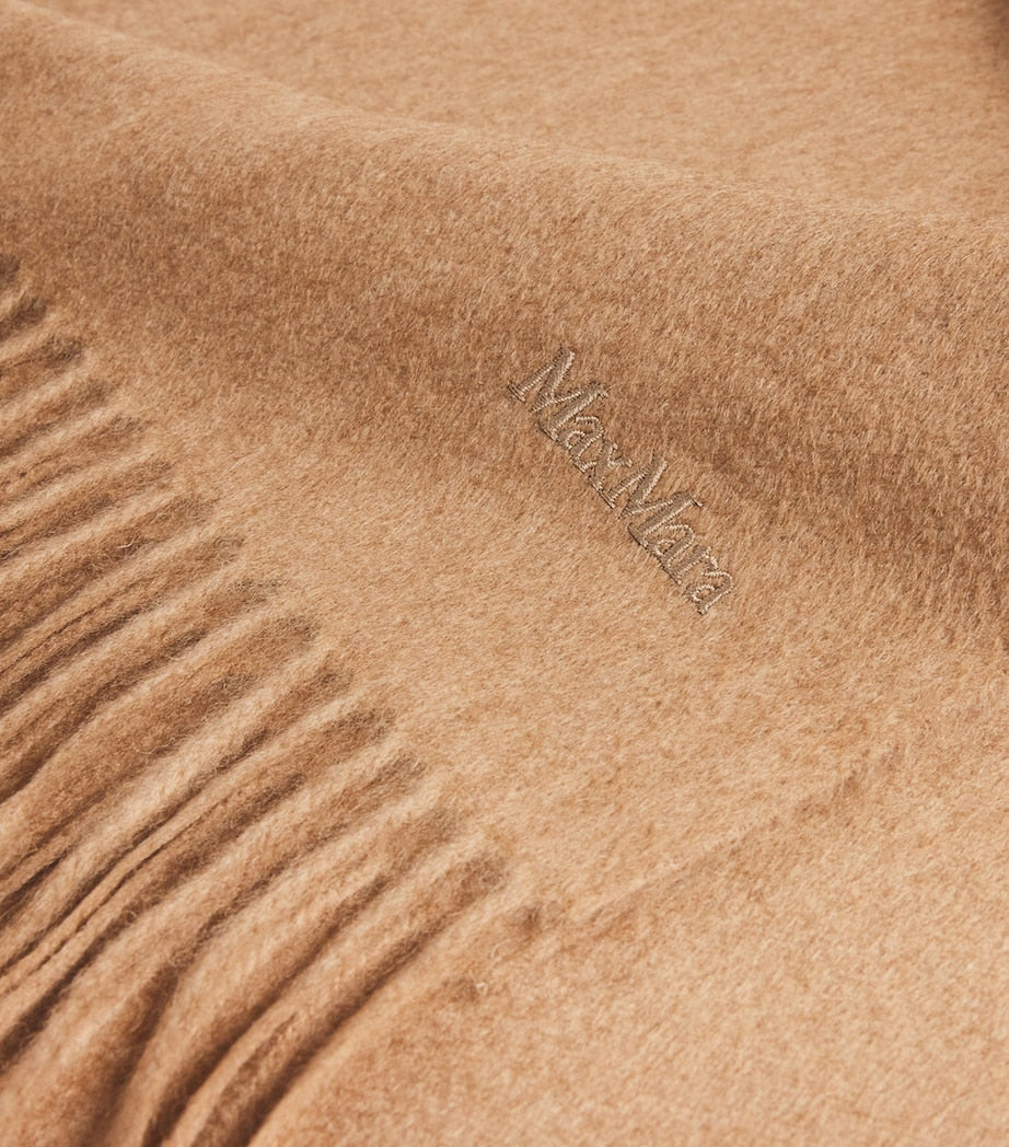 Beige Camel Logo Scarf