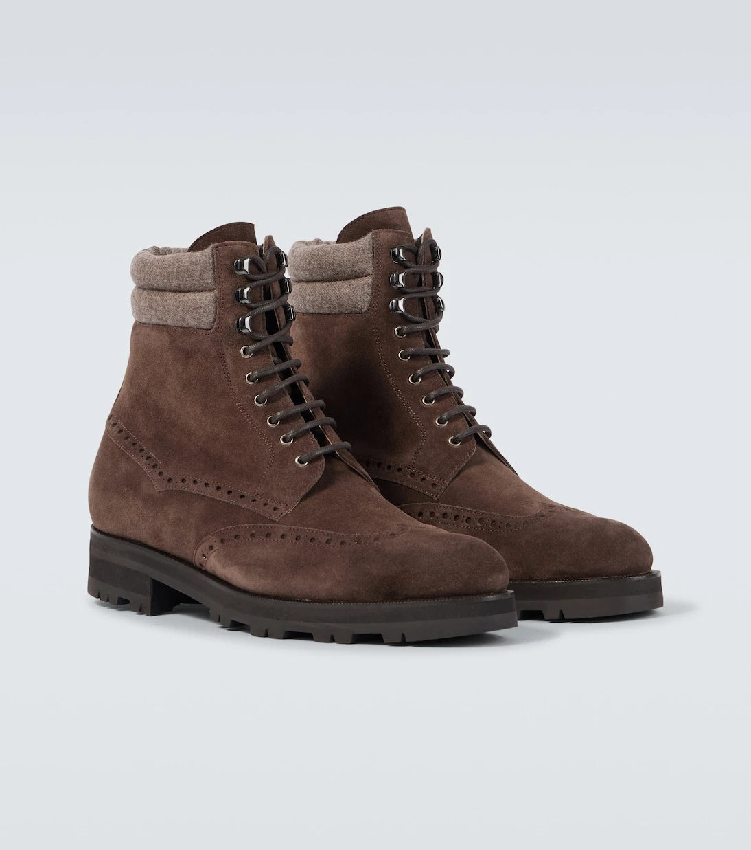 Manolo Blahnik - Sapele suede lace-up boots