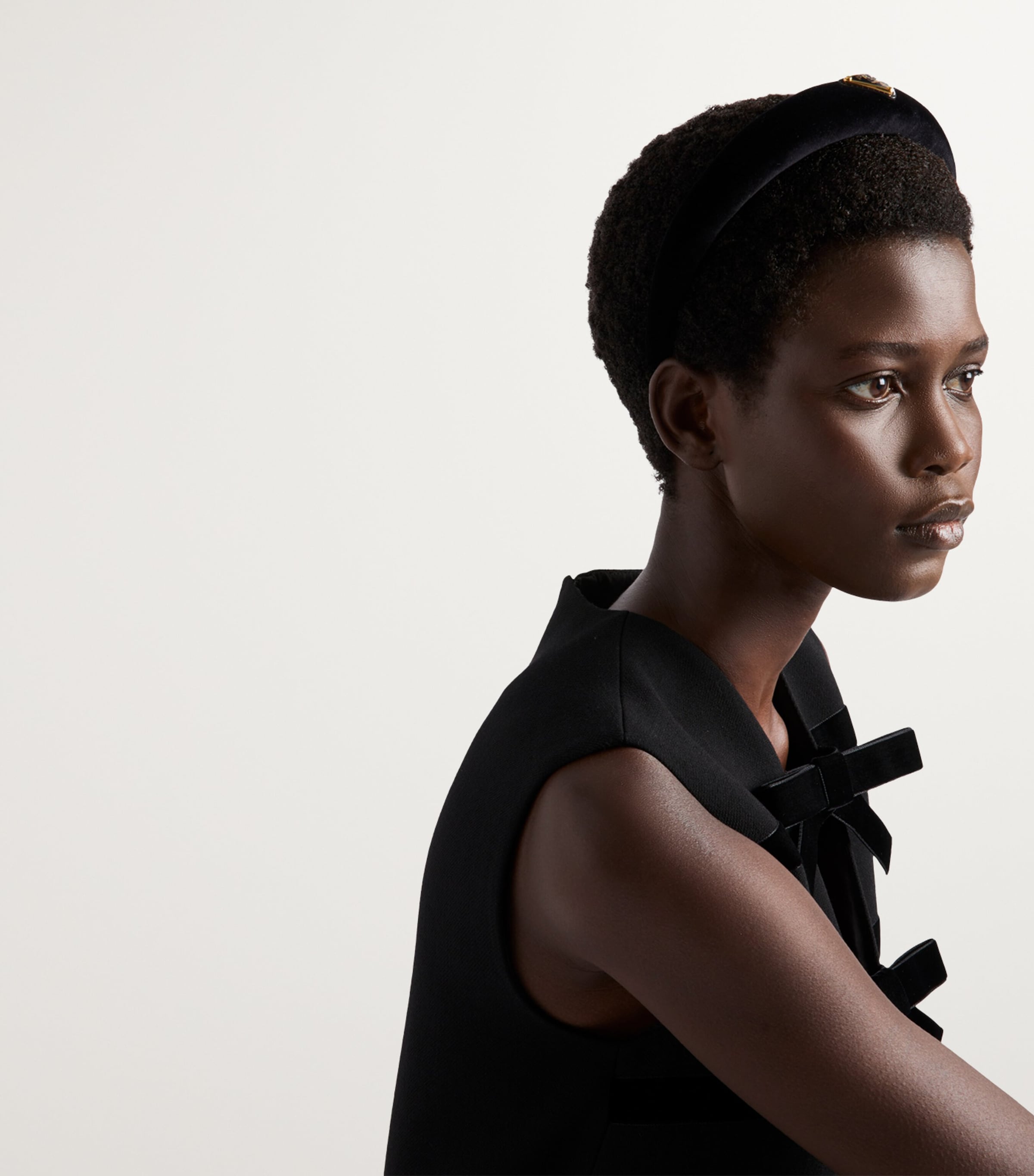 Black Velvet Logo Headband