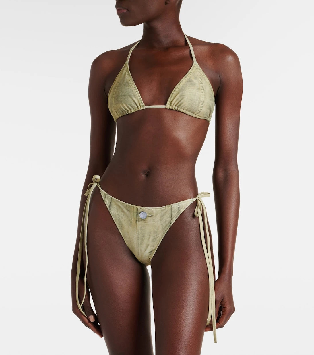Acne Studios - Trompe-l'œil printed bikini