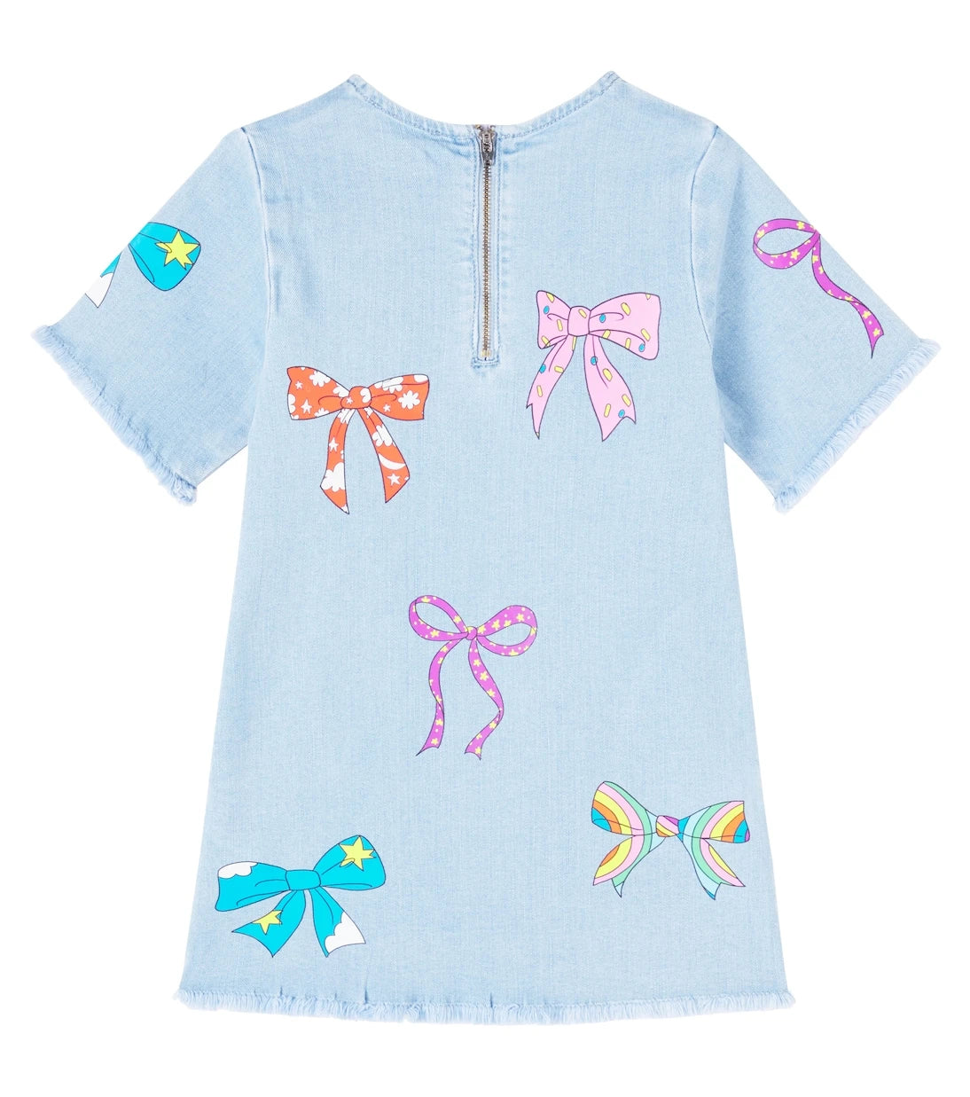 Stella McCartney Kids - فستان جينز مطبوع