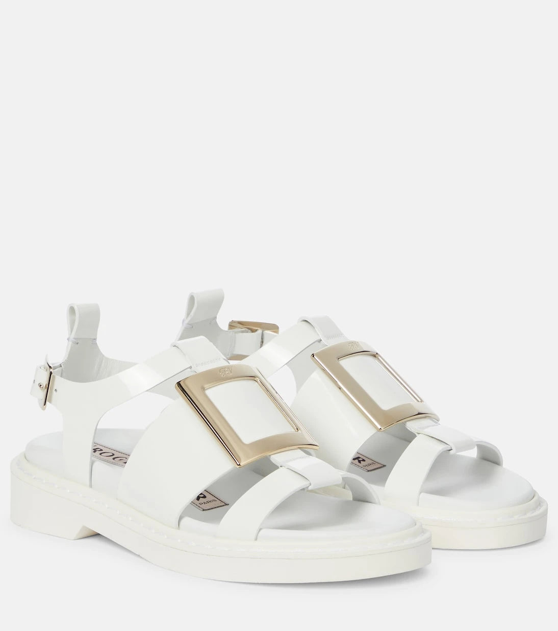 Roger Vivier - Viv' Rangers patent leather sandals