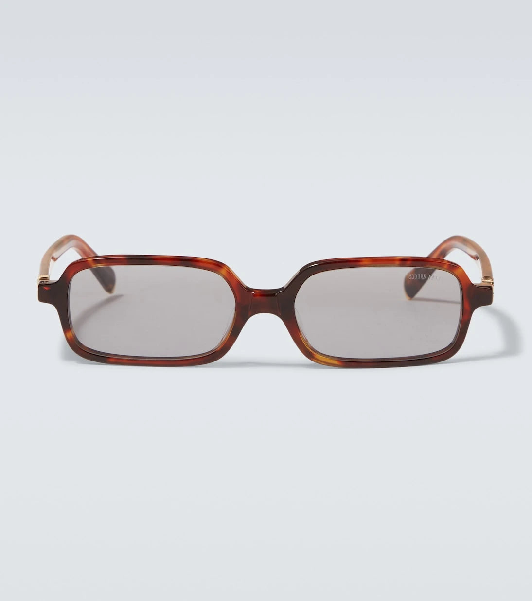 Miu Miu - Logo rectangular sunglasses