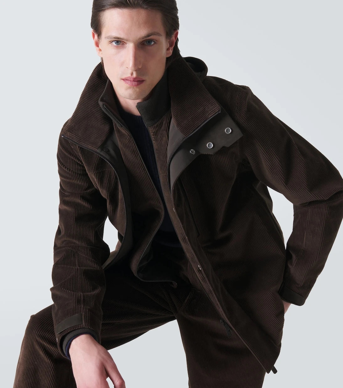 Zegna - سترة تزلج Cashco 3 في 1