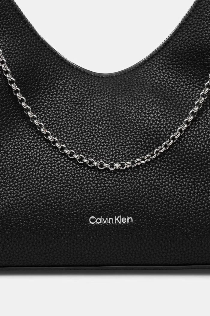 Calvin Klein чанта тип хобо дамска от имитация на кожа