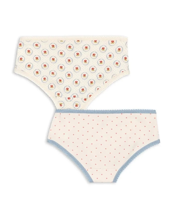 Konges Sløjd BASIC GIRL UNDERPANTS GOTS Çocuk Bikini Külot (2 Adet)