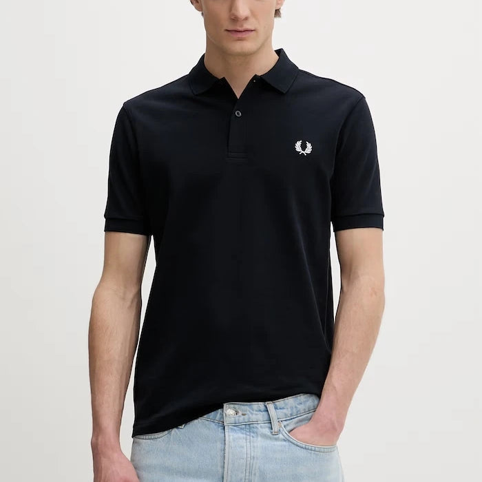 Памучна тениска с яка Fred Perry