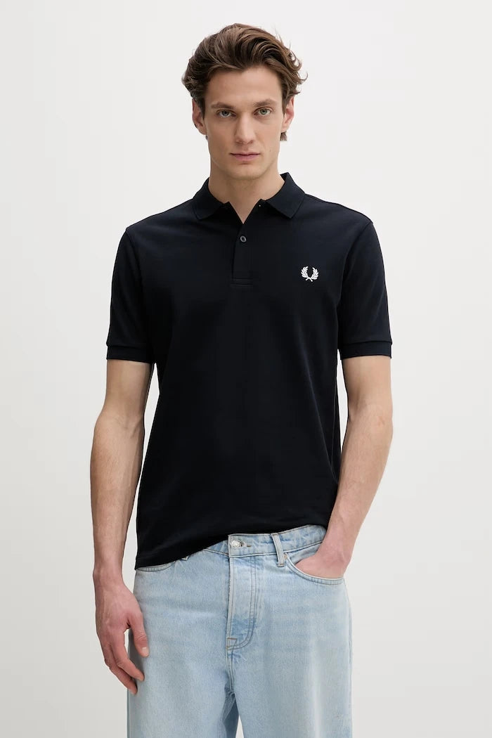 Памучна тениска с яка Fred Perry