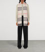 Burberry Beige Cashmere Check Scarf