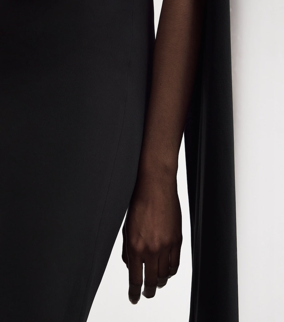 Crystal One-Shoulder Gown