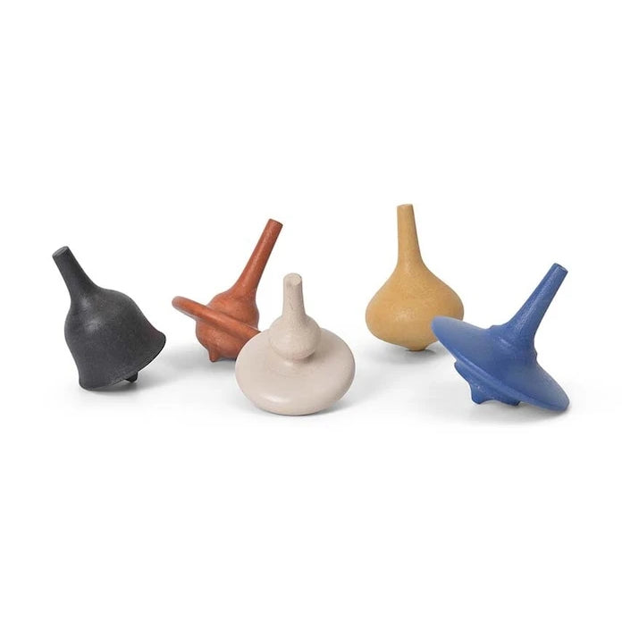 Въртяща се играчка ferm LIVING Spin Tops (5 броя)