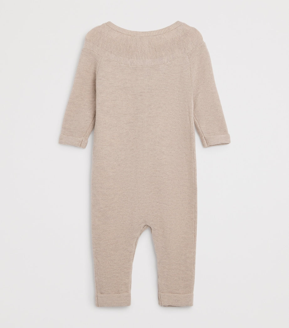 Tartine et Chocolat Cotton-Wool-Cashmere Embroidered All-In-One (Newborn-24 Months)