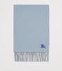 Blue Cashmere Reversible EKD Scarf