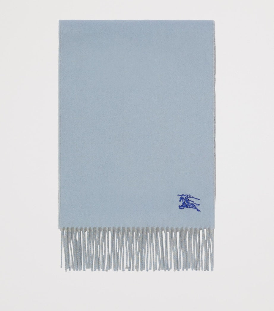 Blue Cashmere Reversible EKD Scarf