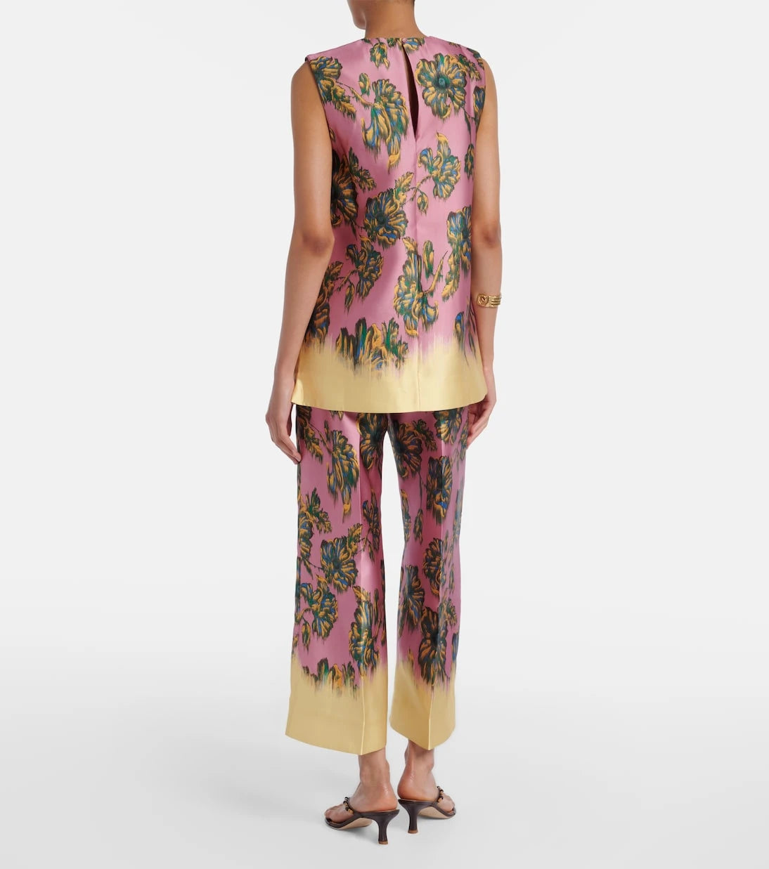 Alémais - Faye floral cropped pants