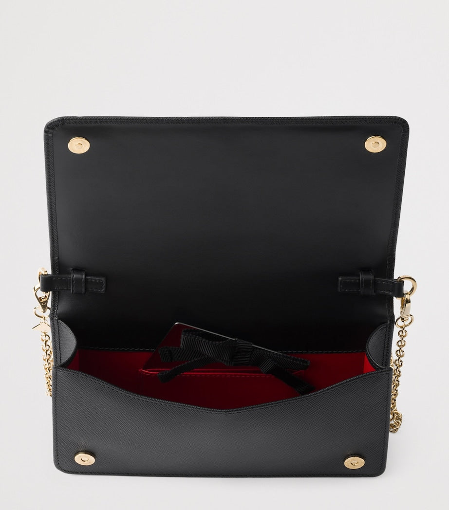 Black Mini Saffiano Leather Bag