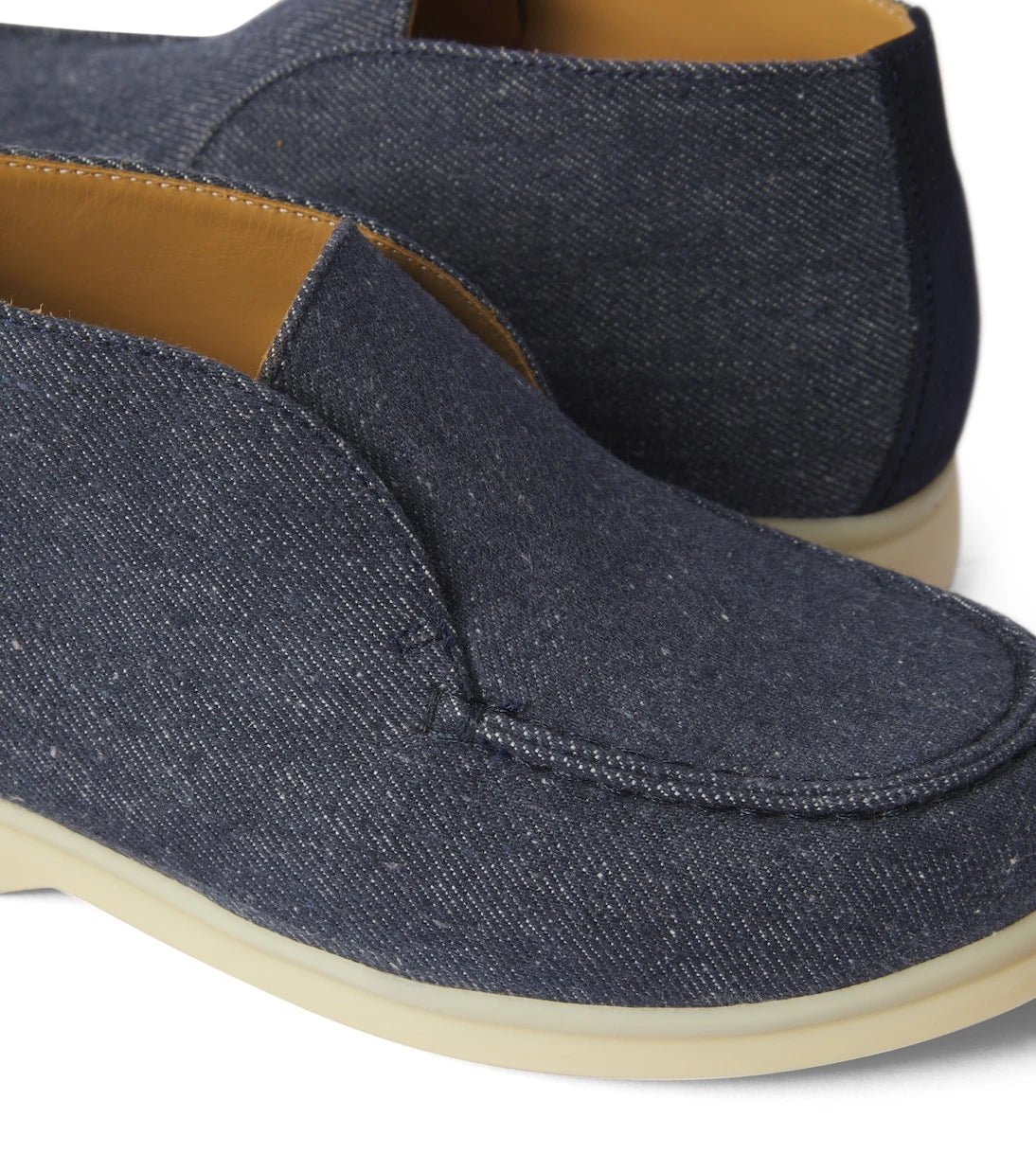 Loro Piana Kids - Open Walk denim ankle boots