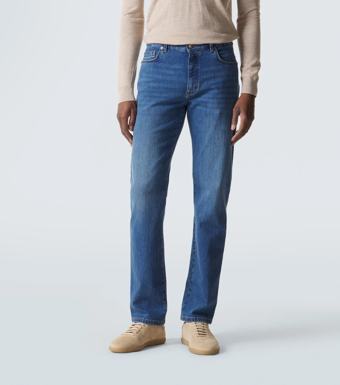 Zegna - Dar kesim kot pantolon