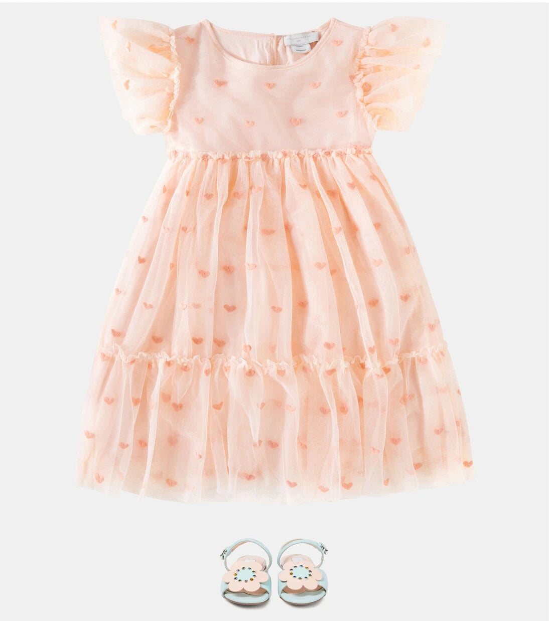Stella McCartney Kids - Embroidered tulle dress