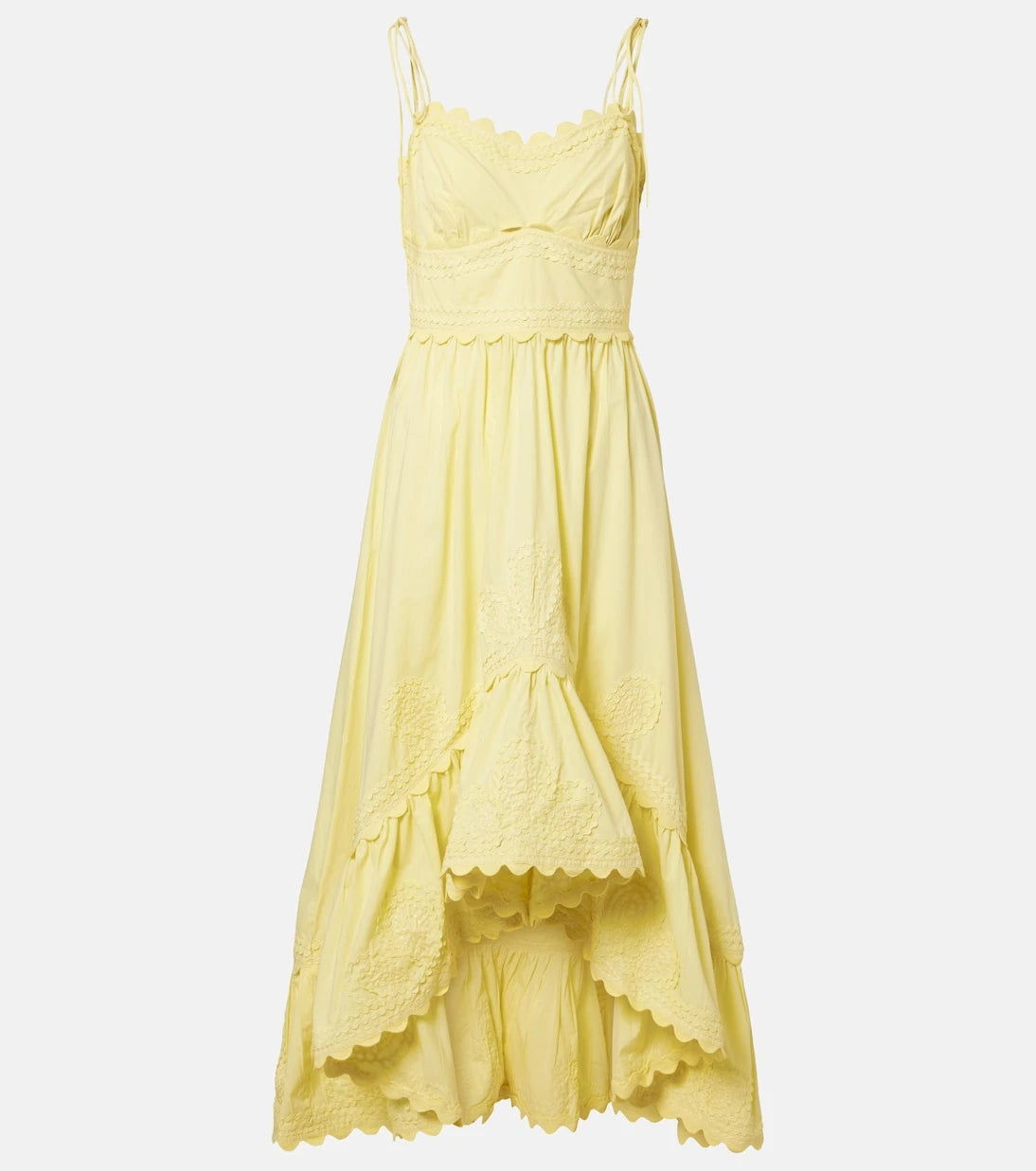 Juliet Dunn - Embroidered cotton midi dress
