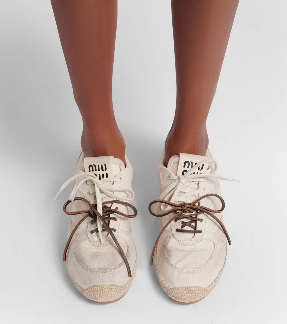 Miu Miu - Gymnasium canvas sneakers