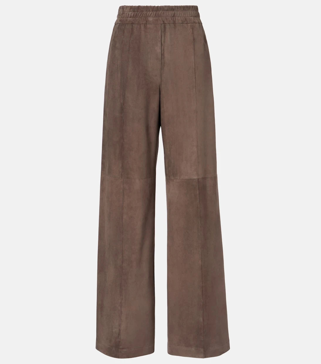 Brunello Cucinelli - Suede wide-leg pants